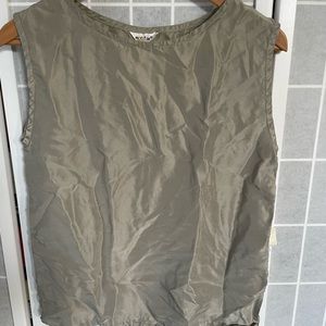 Modain Women's Sleeveless Top, Tan, Small.